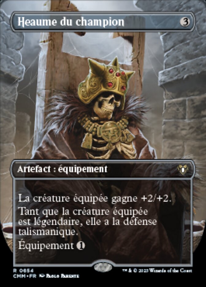 Heaume du champion