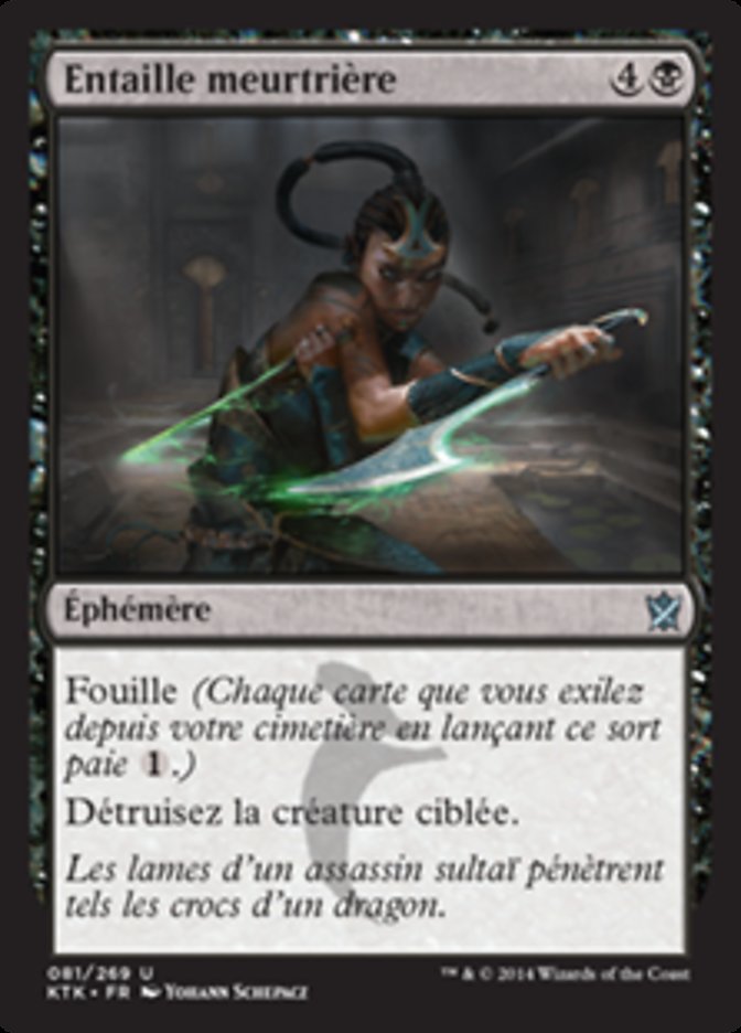 Entaille meurtrière