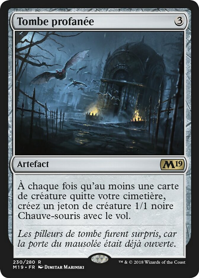 Tombe profanée