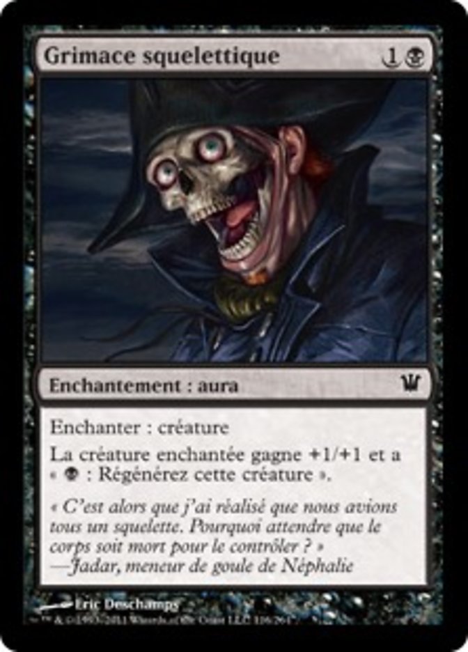 Grimace squelettique
