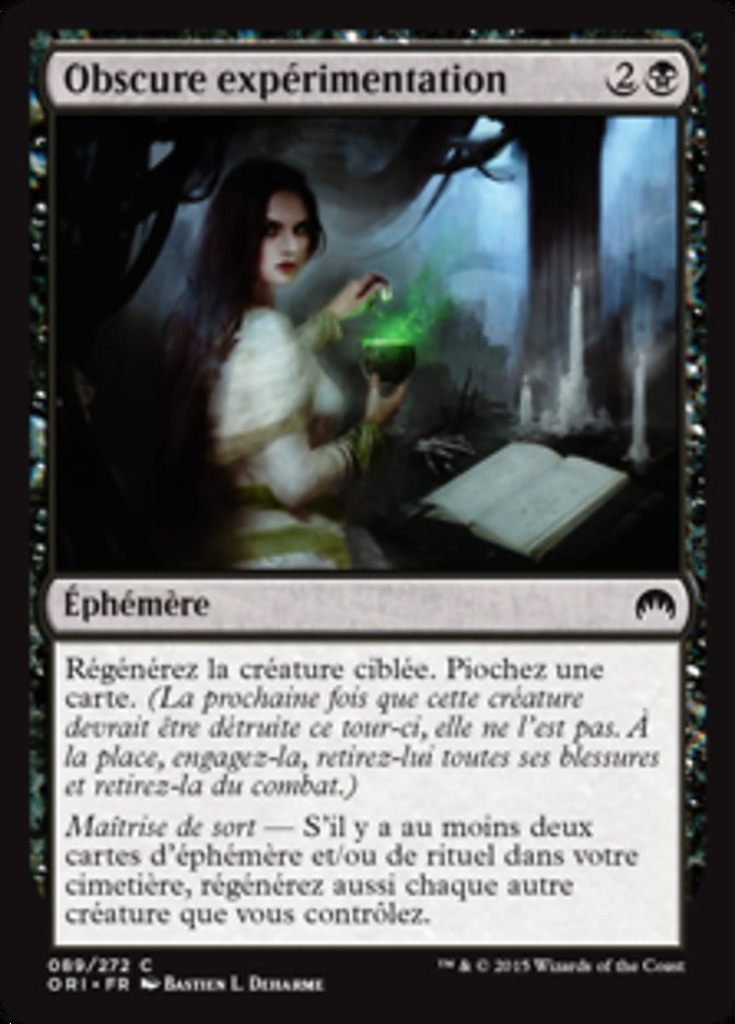 Obscure expérimentation