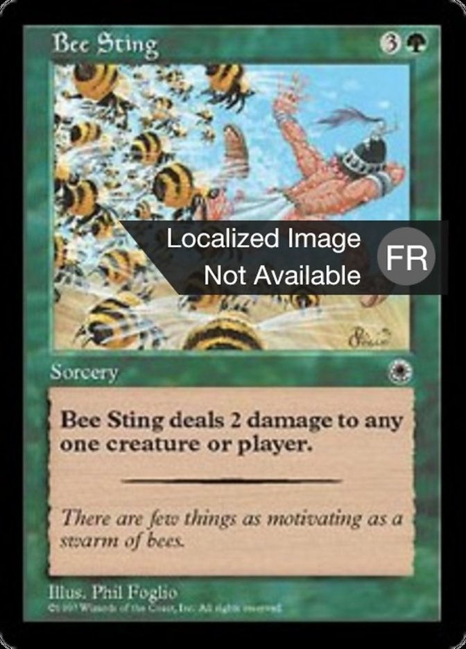 Piqûre d'abeille
