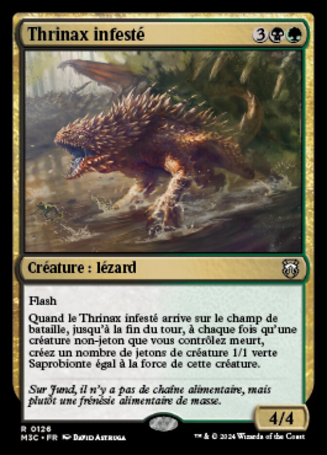 Thrinax infesté