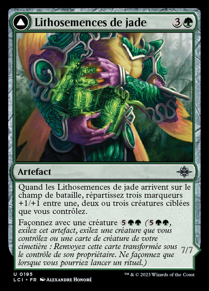Lithosemences de jade