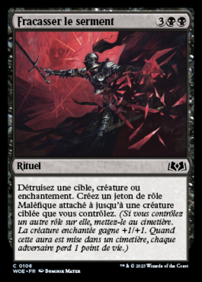 Fracasser le serment