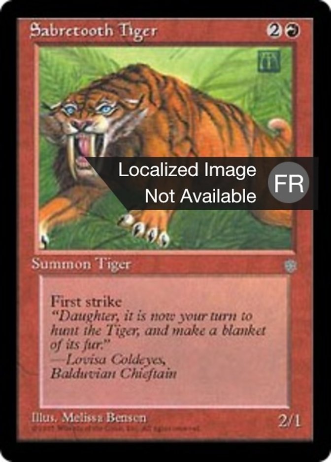 Tigre à dents de sabre