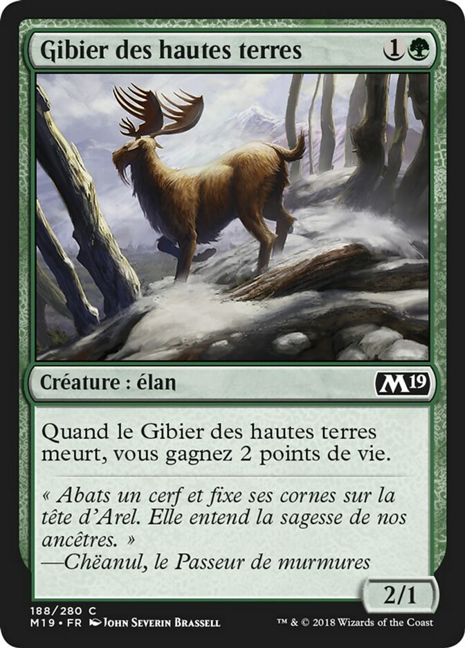 Gibier des hautes terres