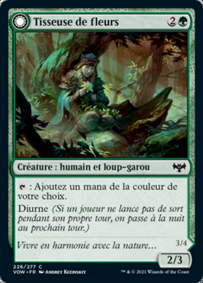 Tisseuse de fleurs