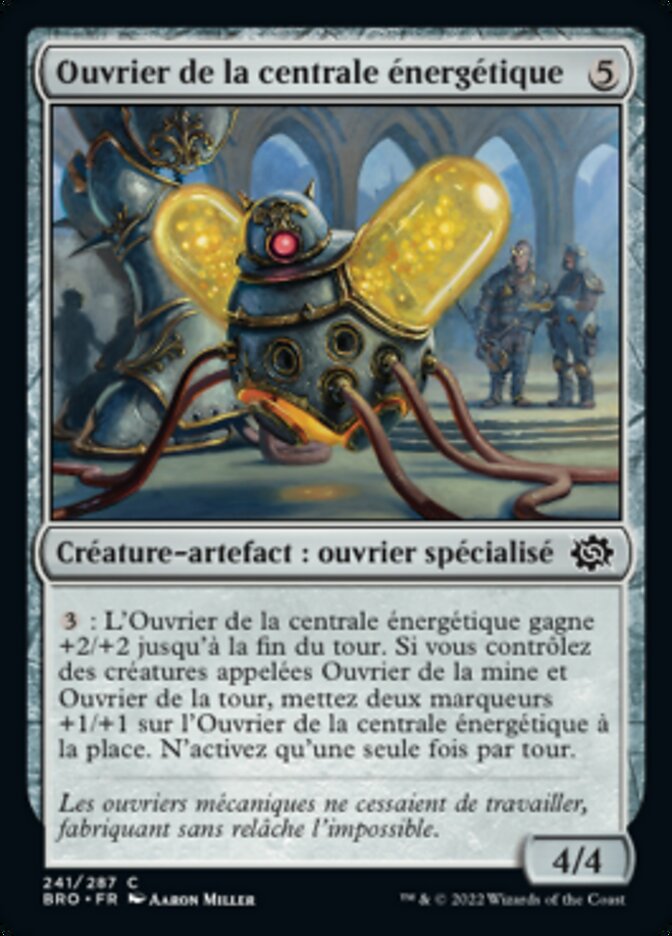 Ouvrier de la centrale énergétique