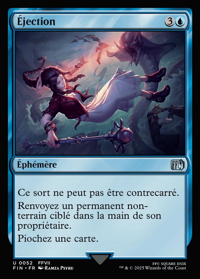 Éjection d'armure