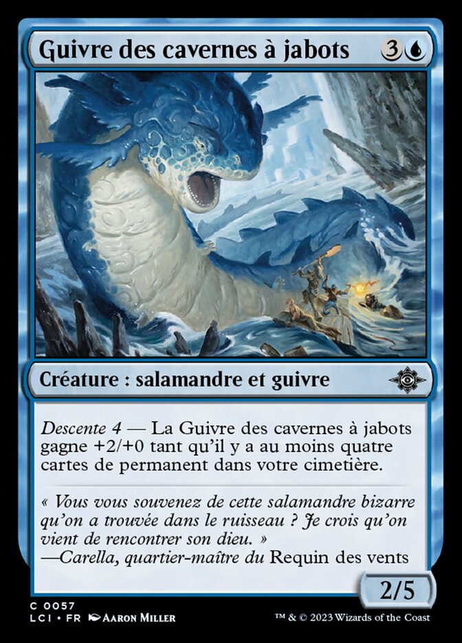 Guivre des cavernes à jabots