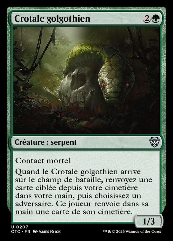 Crotale golgothien