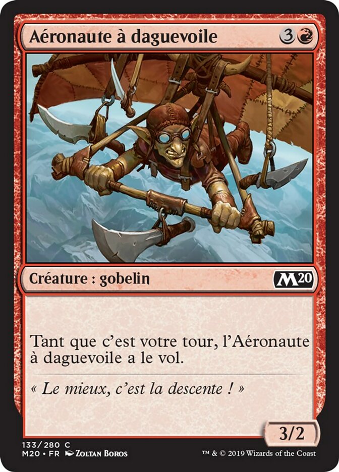 Aéronaute à daguevoile