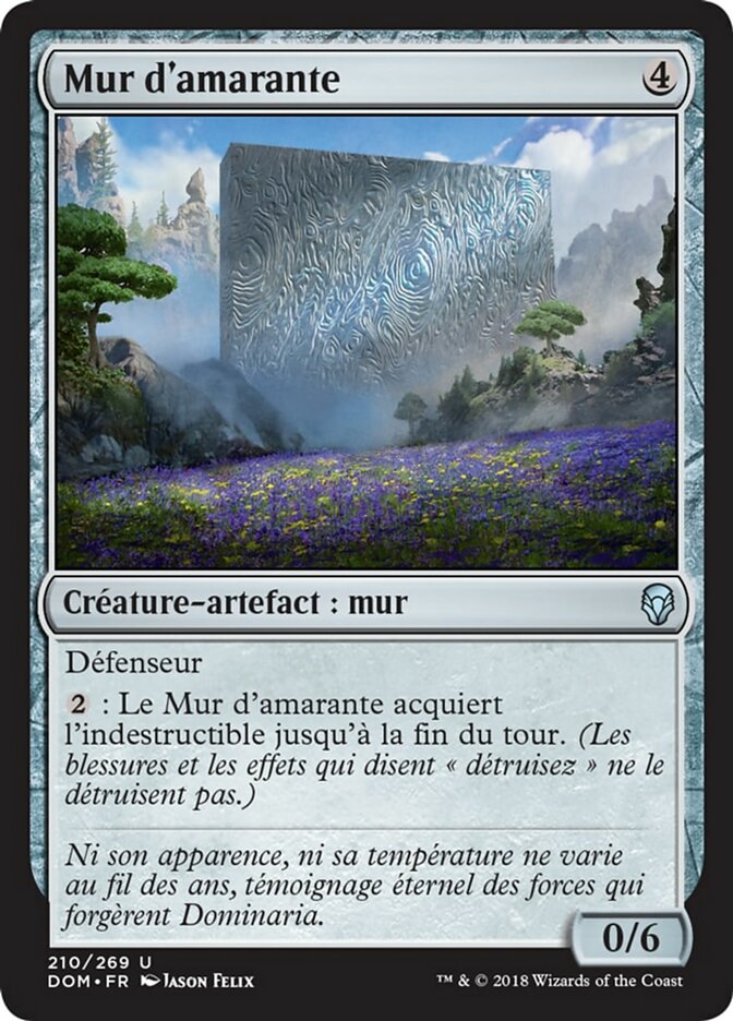 Mur d'amarante