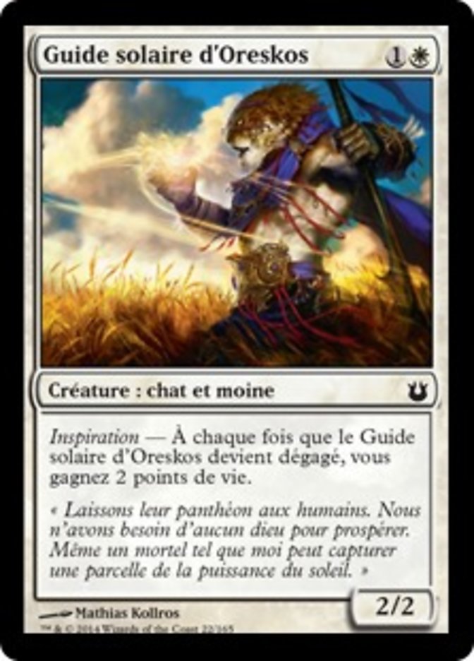 Guide solaire d'Oreskos