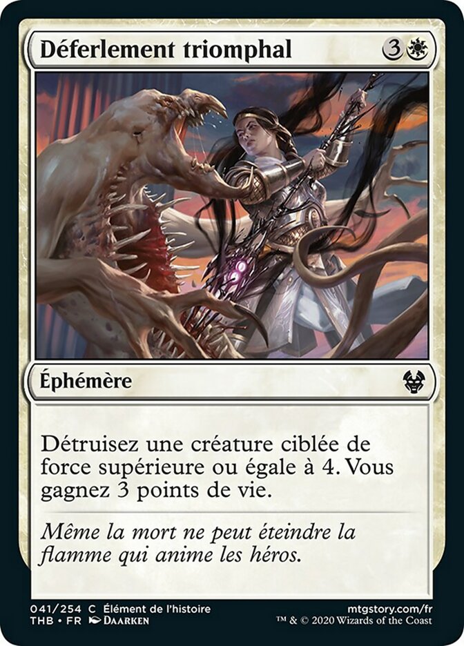 Déferlement triomphal