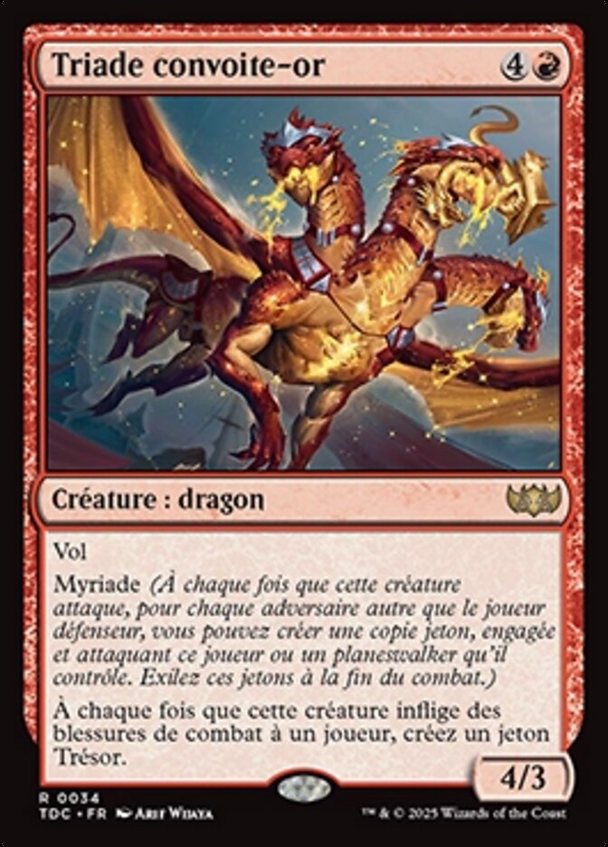 Triade convoite-or