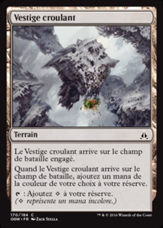 Vestige croulant