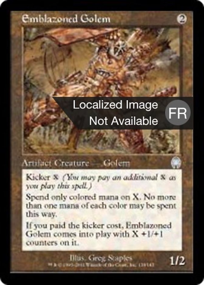 Golem blasonné