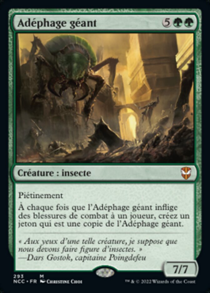 Adéphage géant