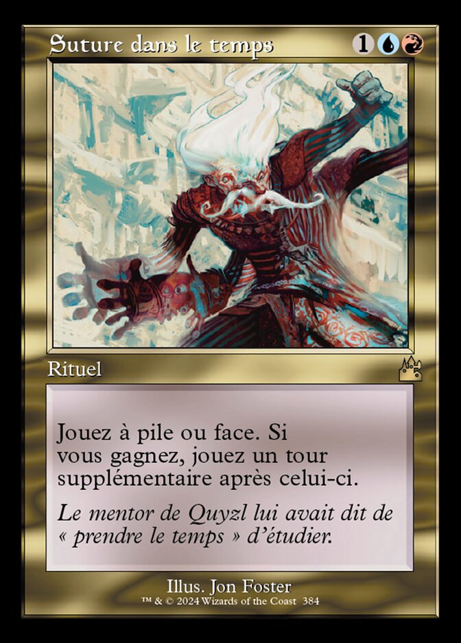 Suture dans le temps