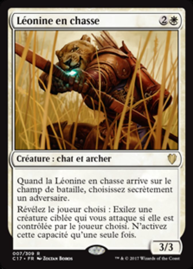 Léonine en chasse