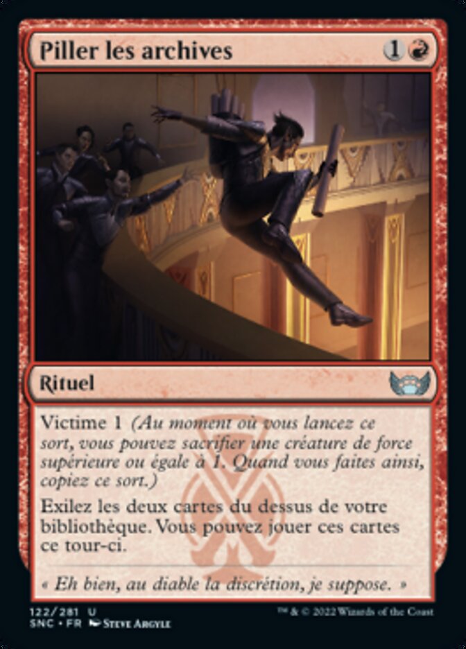 Piller les archives