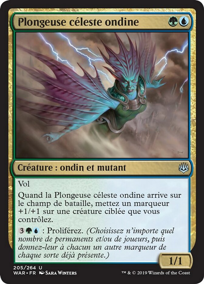 Plongeuse céleste ondine