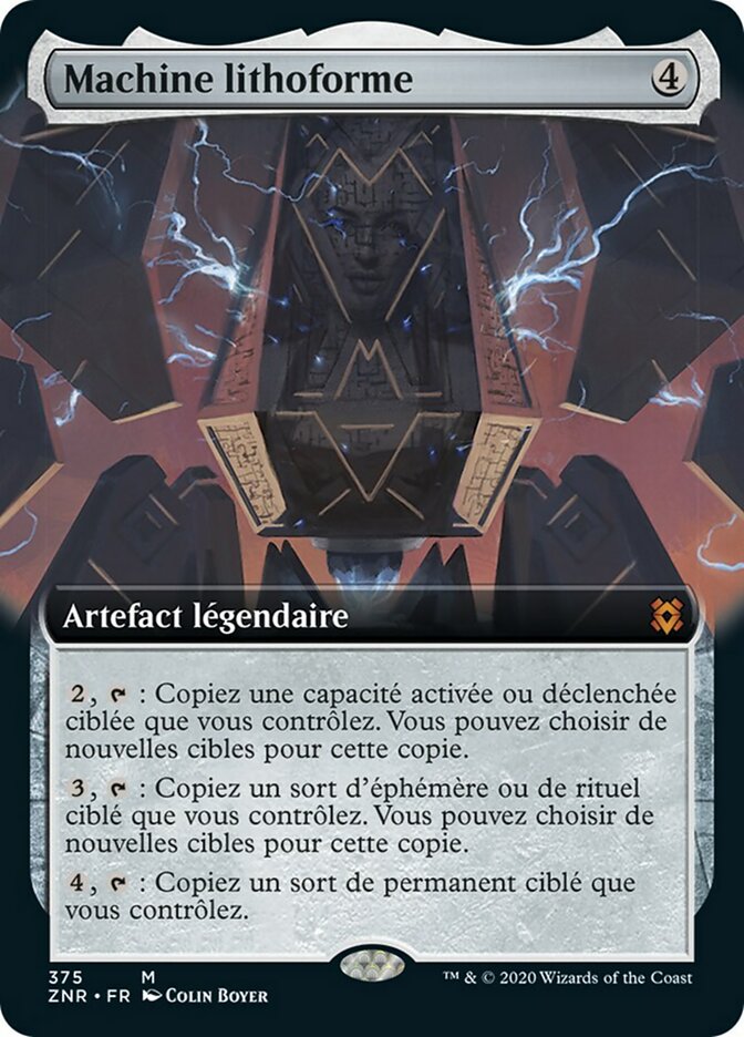 Machine lithoforme