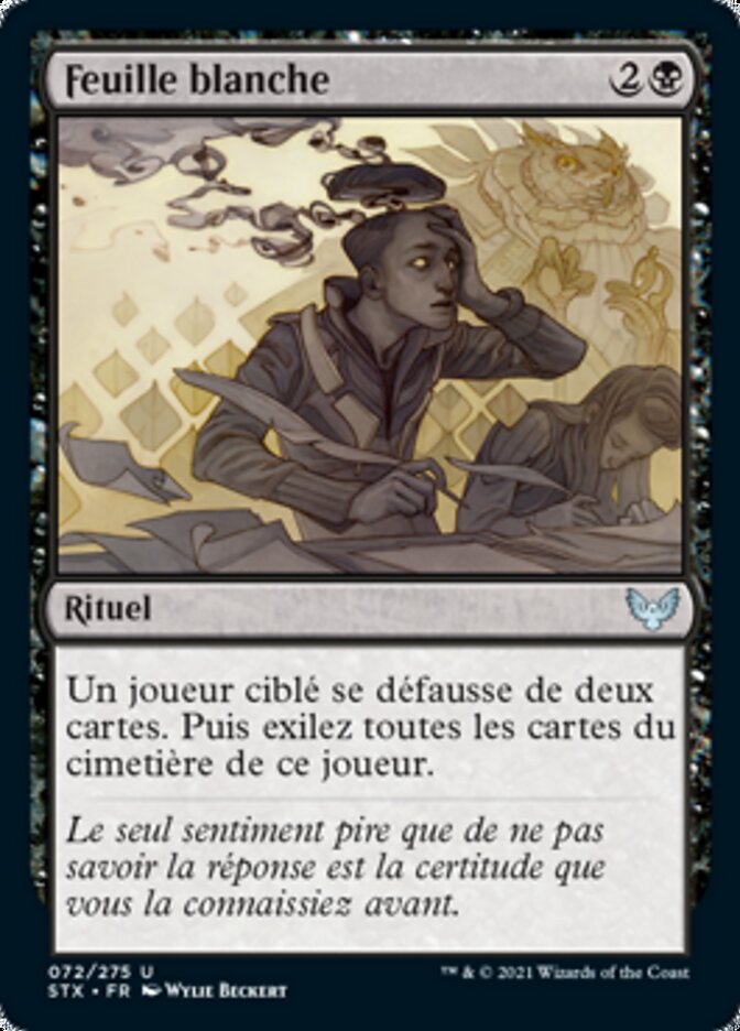 Feuille blanche