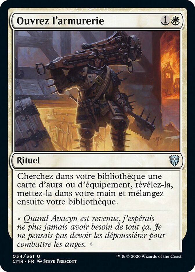 Ouvrez l'armurerie