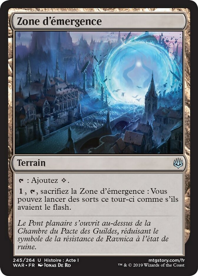 Zone d'émergence