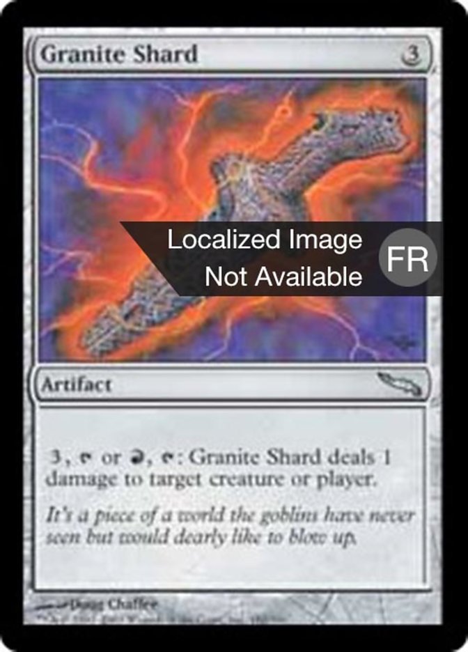 Écharde de granit