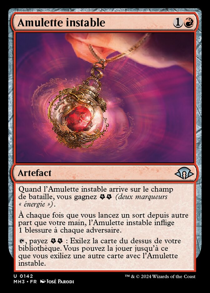 Amulette instable