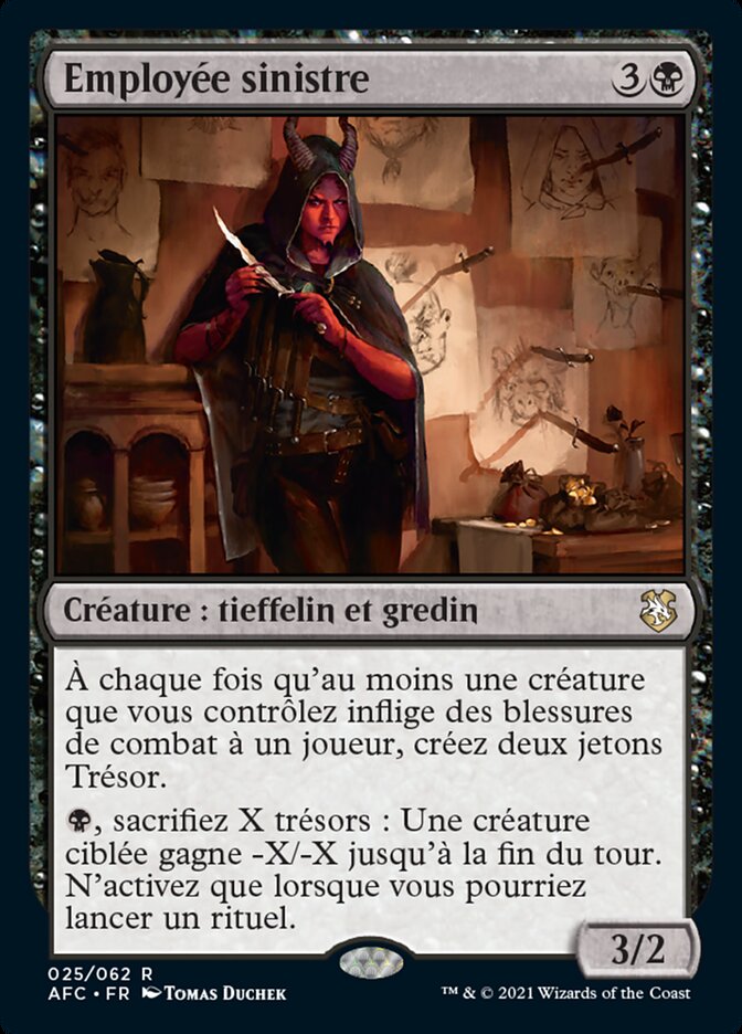 Employée sinistre