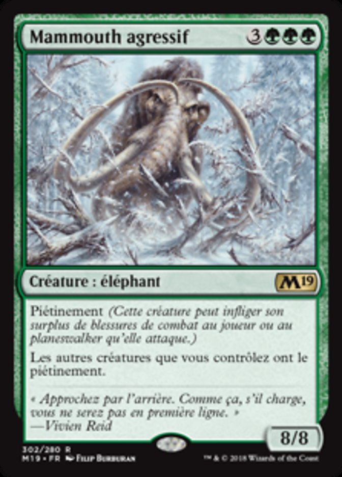 Mammouth agressif