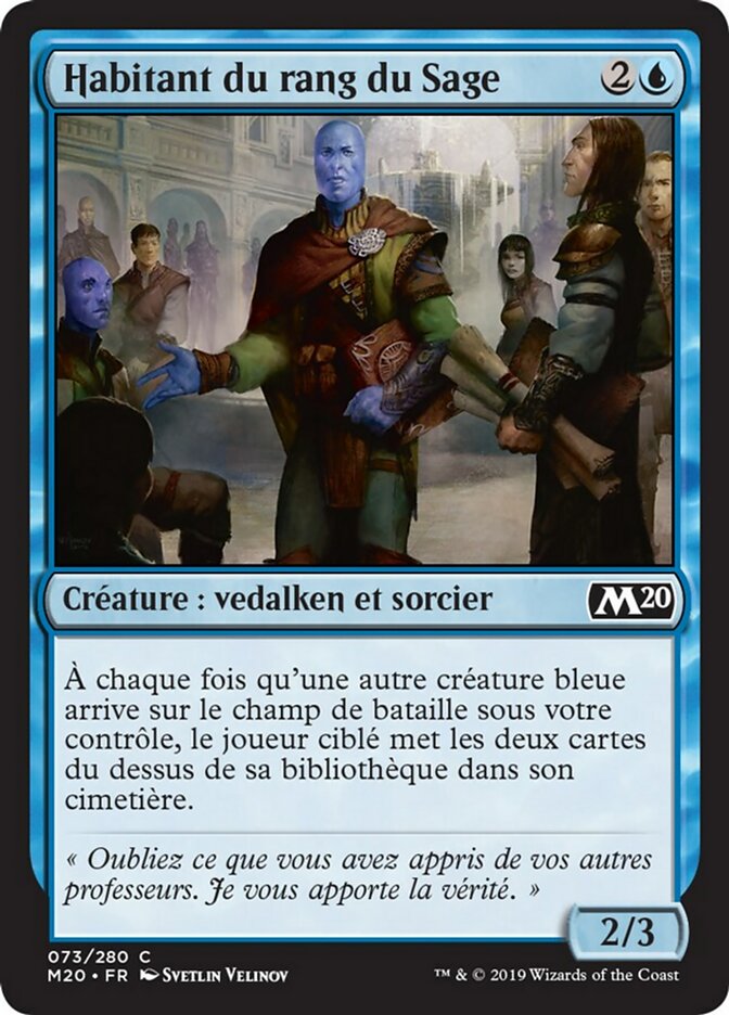 Habitant du rang du Sage