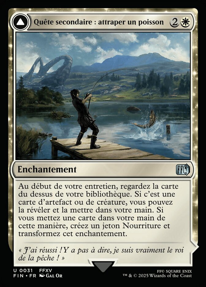 Quête annexe : attraper un poisson
