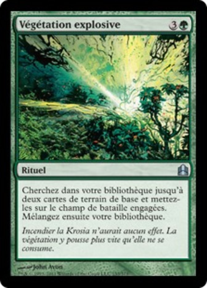 Végétation explosive