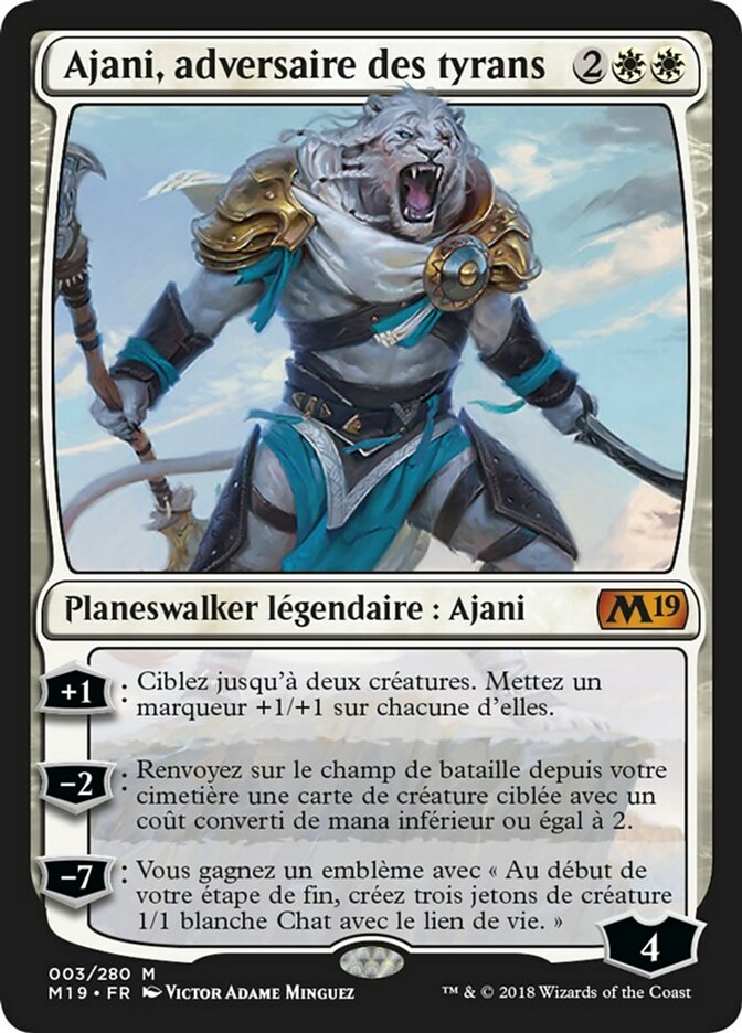 Ajani, adversaire des tyrans