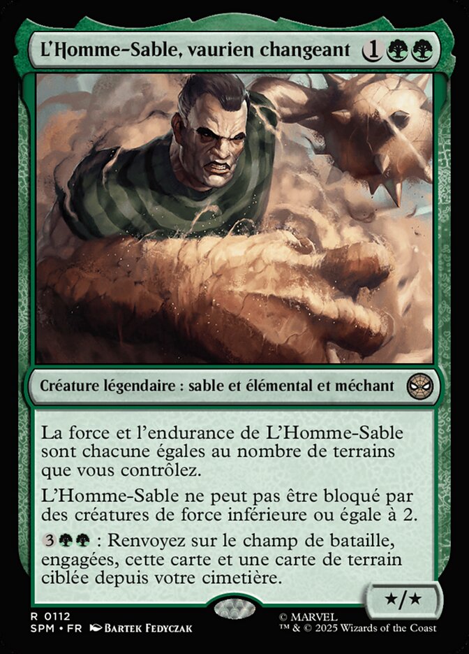 L'Homme-Sable, vaurien changeant