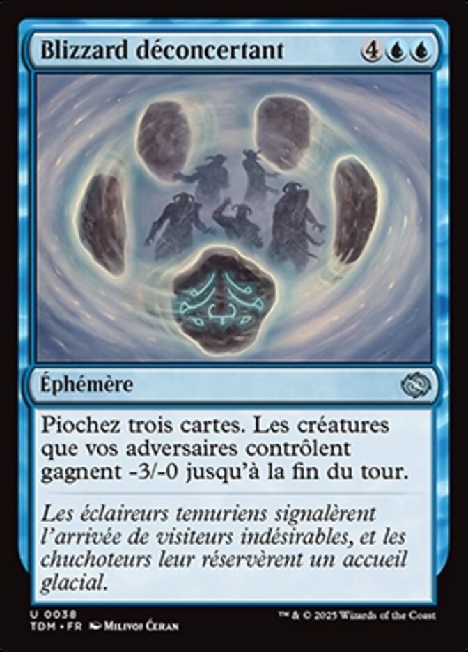 Blizzard déconcertant