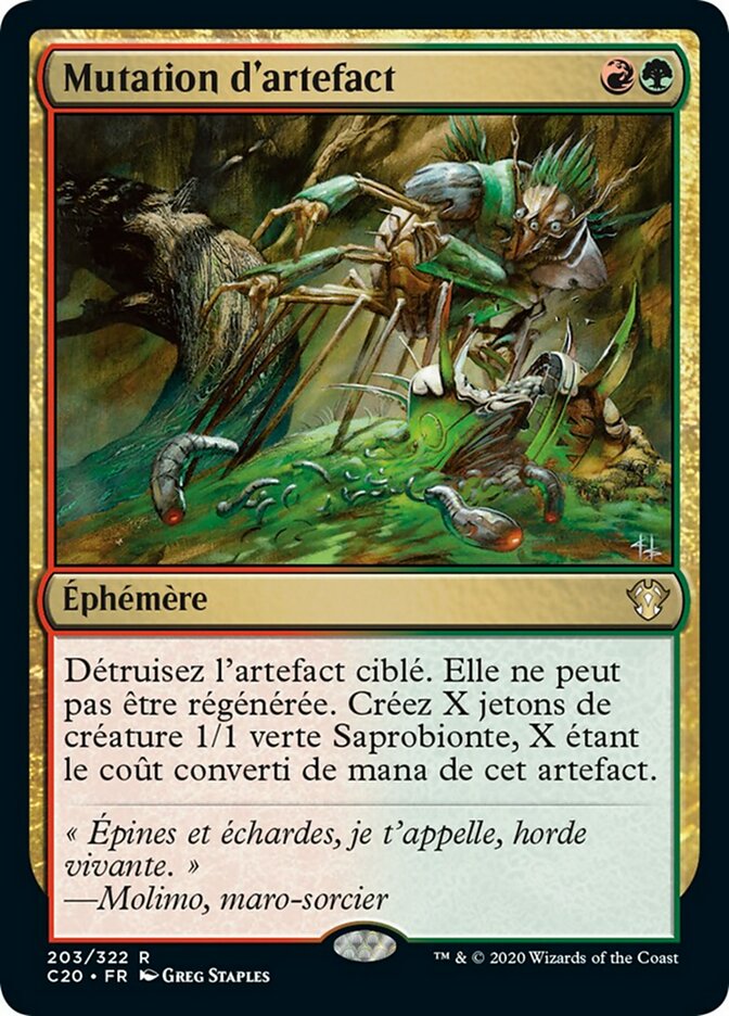 Mutation d'artefact