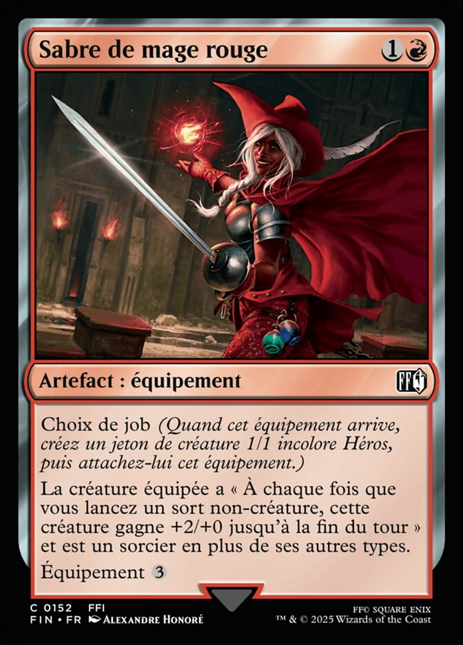 Sabre du mage rouge
