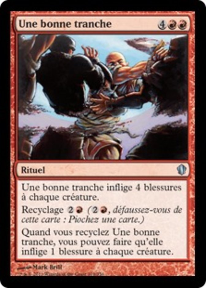 Une bonne tranche