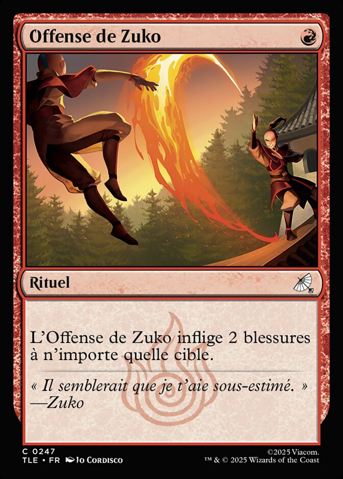 Offense de Zuko