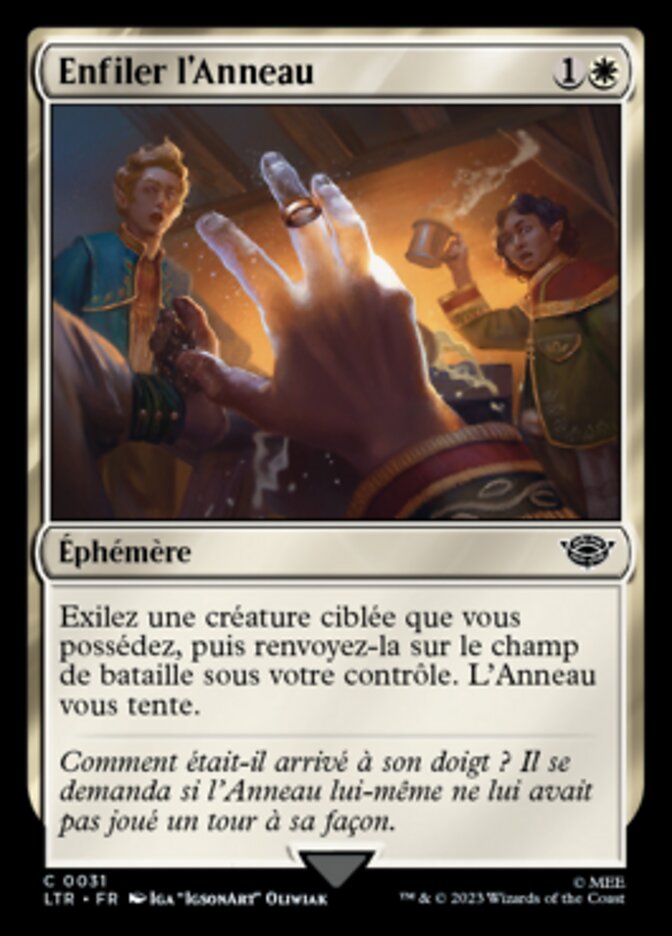 Enfiler l'Anneau