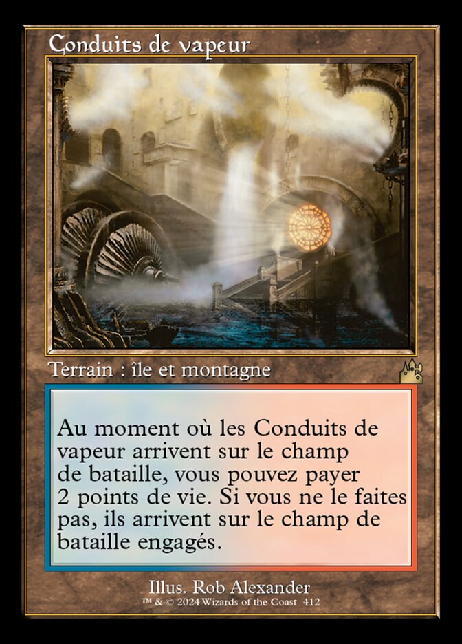 Conduits de vapeur