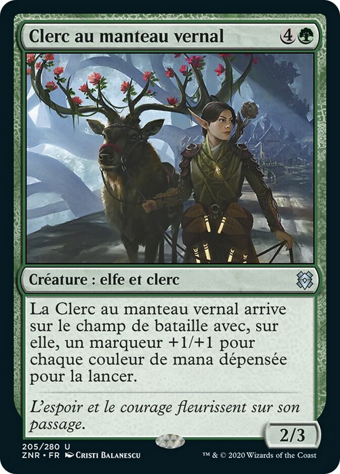 Clerc au manteau vernal