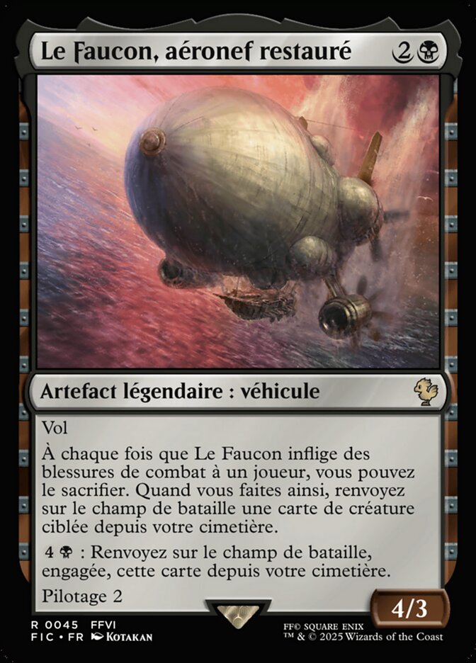 Le Faucon, aéronef restauré